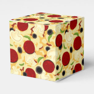 Pizza Toppings Pattern Geschenkschachtel