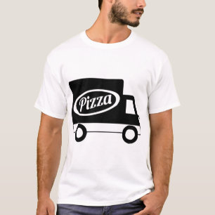 Pizza Truck Lokale Zustellung Mitarbeiter Einheitl T-Shirt