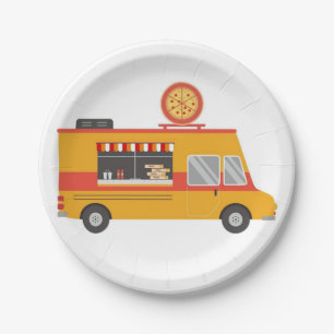 Pizza Truck Papierplatte Pappteller
