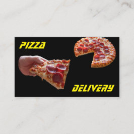Pizza Typ Pizza Lieferservice als Pizza Taxi Taxi Visitenkarte