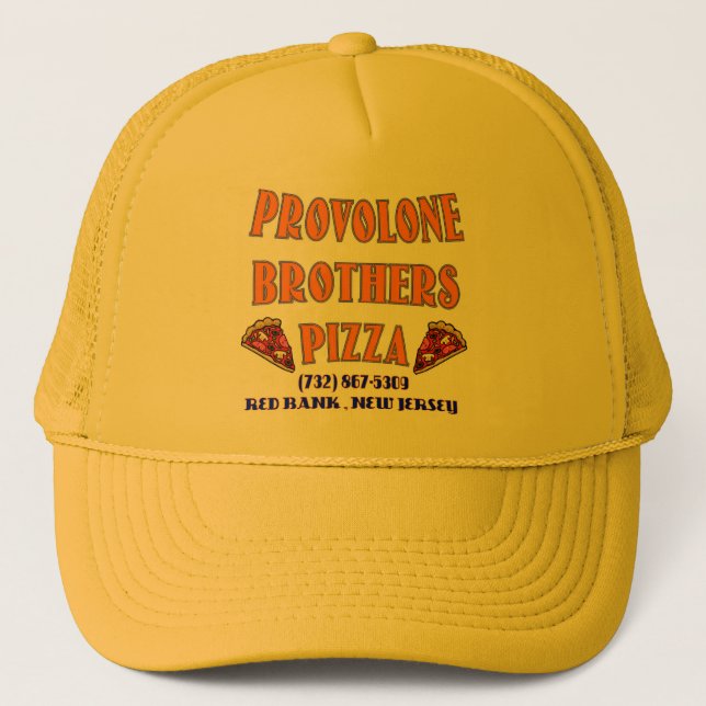 Pizza-Typhut Truckerkappe (Vorderseite)