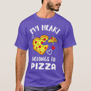 Pizza über meinem Herzen gehört zu Pizza T-Shirt
