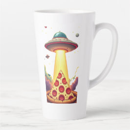 Pizza UFO Abduction Milchtasse