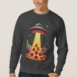 Pizza UFO Abduction Sweatshirt