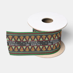 Pizza Ugly Christmas Sweater Satinband