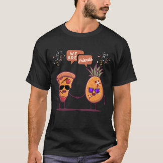 Pizza und Ananas sind Freunde witzigen Design Vint T-Shirt