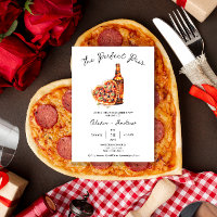 Pizza und Bier Perfekte Partnerschaft Partner