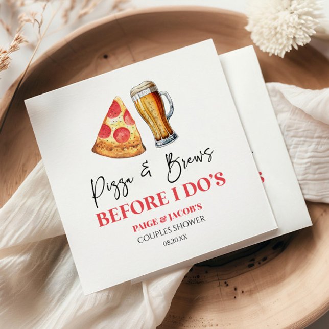Pizza und Bier vor dem Ich-tue-es-Junggesellenabsc Serviette (Von Creator hochgeladen)