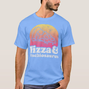 Pizza und Brachiosaurus oder Dinosaurier T-Shirt