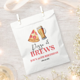 Pizza und Brews Beer Glass Geburtstagsparty Geschenktütchen