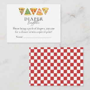 Pizza und Brews Co Ed Babydusche Windelwindeln Begleitkarte