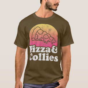 Pizza und Colliese oder Collie T - Shirt