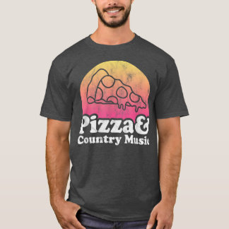 Pizza und Country Music T-Shirt