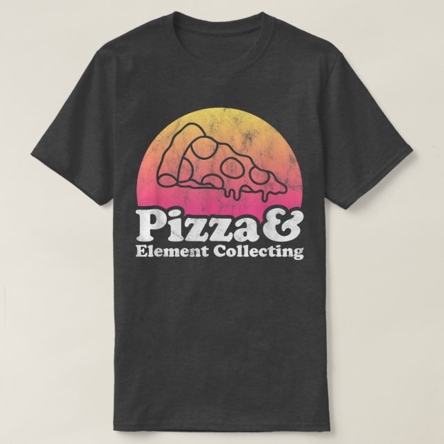 Pizza und Elementkollektion T-Shirt (Design vorne)
