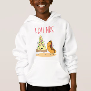 Pizza und Hot Dog Best Friend Hoodie