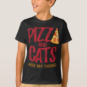 Pizza und Katzen sind meine Sache T-Shirt