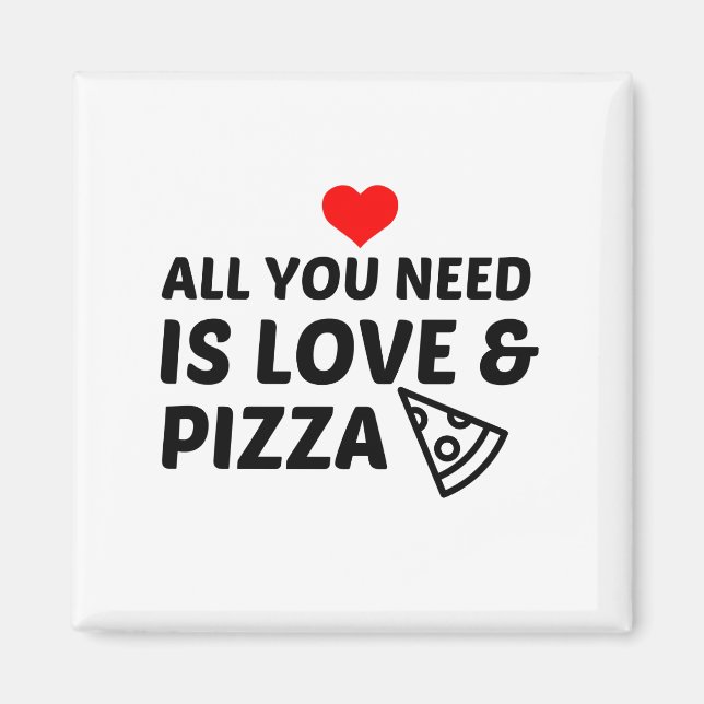 PIZZA UND LIEBE MAGNET (Vorne)