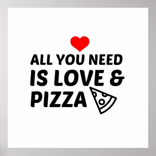 PIZZA UND LIEBE POSTER (Vorne)