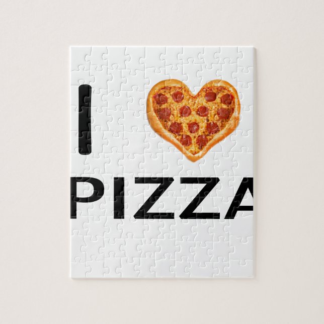Pizza und Liebe Puzzle (Vertikal)