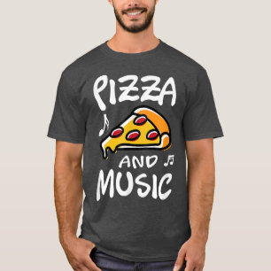 Pizza und Music Clef Musician Piano T - Shirt