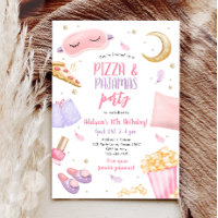 Pizza und Pajamas Sleepover Slumber Party Geburtst