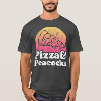 Pizza und Peacocks oder Peacock T-Shirt