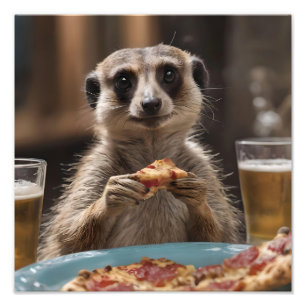 "Pizza und Pints: Eine perfekte Snackpause für Mee Fotodruck