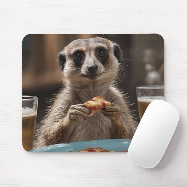 "Pizza und Pints: Eine perfekte Snackpause für Mee Mousepad (Mit Mouse)