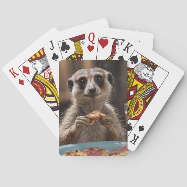 "Pizza und Pints: Eine perfekte Snackpause für Mee Spielkarten (Rückseite)