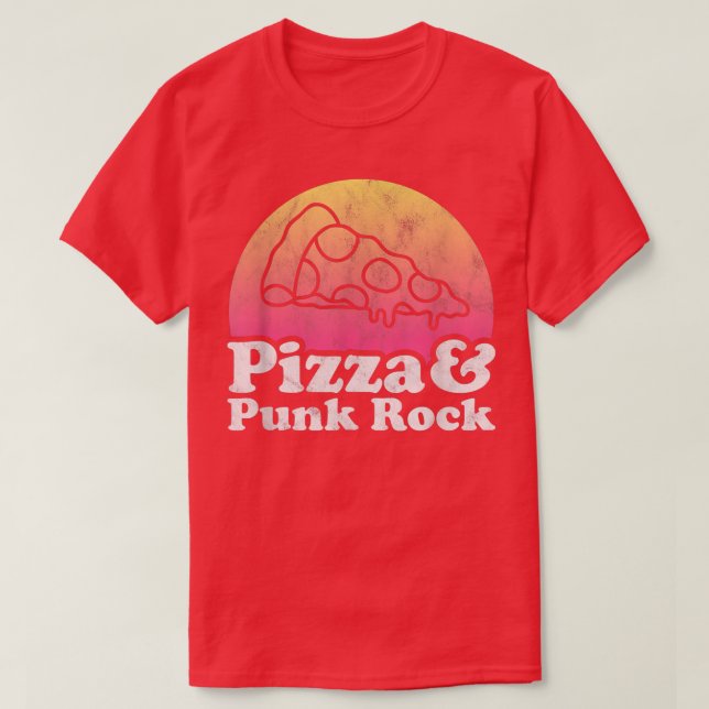 Pizza und Punk Rock 14182962 T-Shirt (Design vorne)