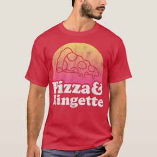 Pizza und Ringette T-Shirt