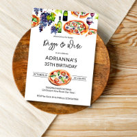 Pizza und Wein Geburtstagsgeschenk