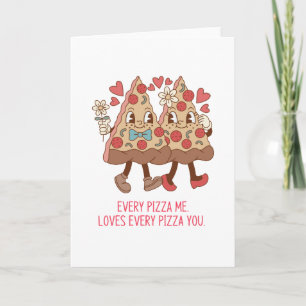 Pizza Valentine Karte