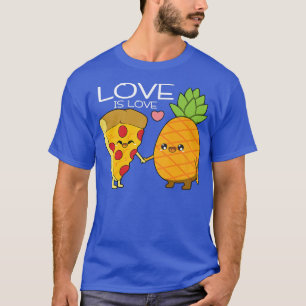 Pizza Verbotene hawaiianische Liebe Niedliche Anan T-Shirt