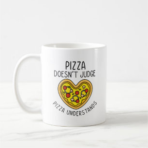 Pizza versteht kaffeetasse