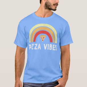 Pizza Vibes Vintag Rainbowlustige Pizza Lover 2499 T-Shirt