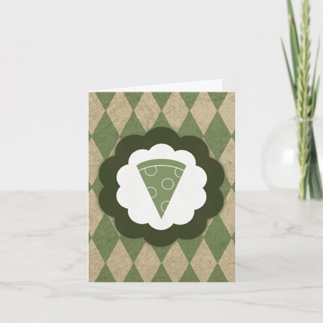 Pizza Vintag Einladung (Vorderseite)