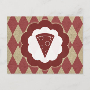Pizza Vintag Postkarte