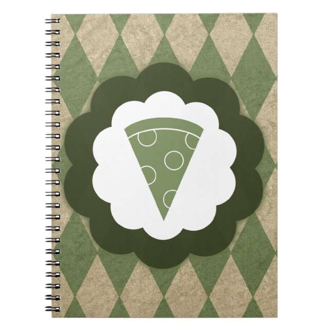 Pizza Vintage Notizblock (Vorderseite)