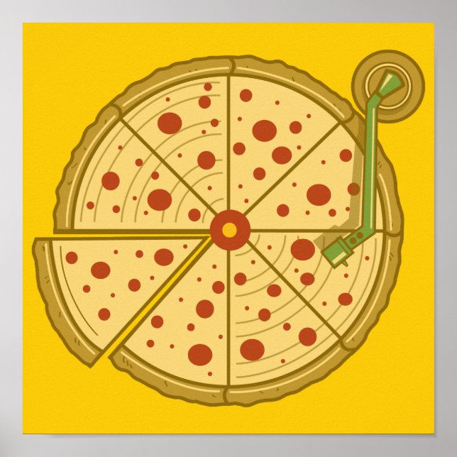 Pizza Vinyl Poster (Vorne)
