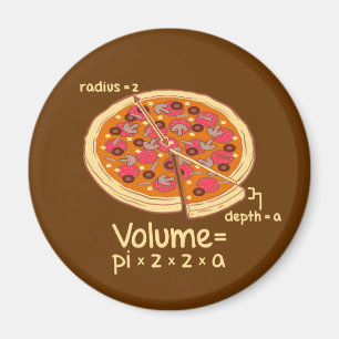 Pizza-Volumen mathematische Formel = Pi*z*z*a Magnet