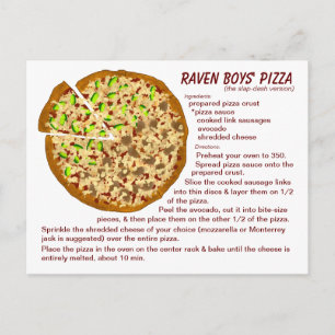 Pizza von Raven Boys Rezept Postkarte