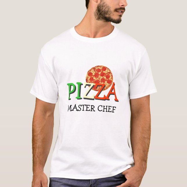 Pizza-VorlagenKoch T-Shirt (Vorderseite)