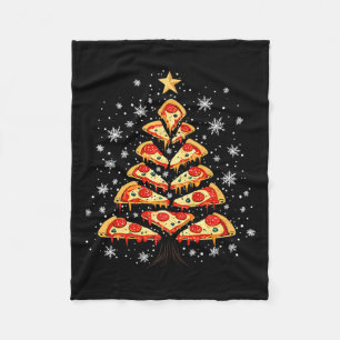 Pizza Weihnachtsbaum Fast Food Weihnachten Weihnac Fleecedecke
