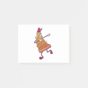 Pizza-Weihnachtsbaum - Lustiges Dabbing-Essen Post-it Klebezettel