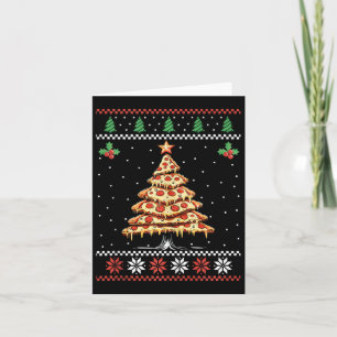 Pizza Weihnachtsbaum Ugly Christmas Sweater Xmas F Karte