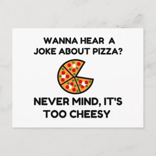 Pizza-Witz Postkarte