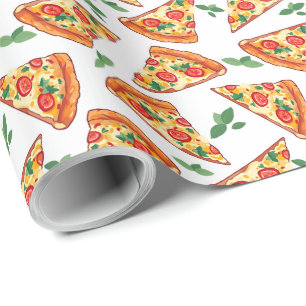 Pizza Wrapping Paper Geschenkpapier