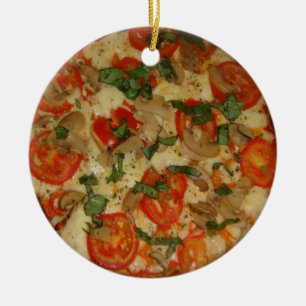 Pizza-Zeit! Keramik Ornament