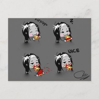 Pizza-Zeit! Postkarte